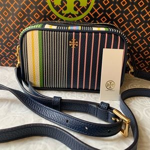 Tory Burch Multicolor Striped Crossbody Bag